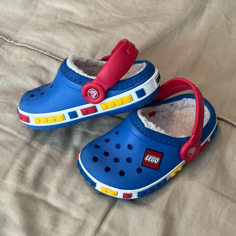 Toddler/Kids Lego Fuzzy Lined Crocs